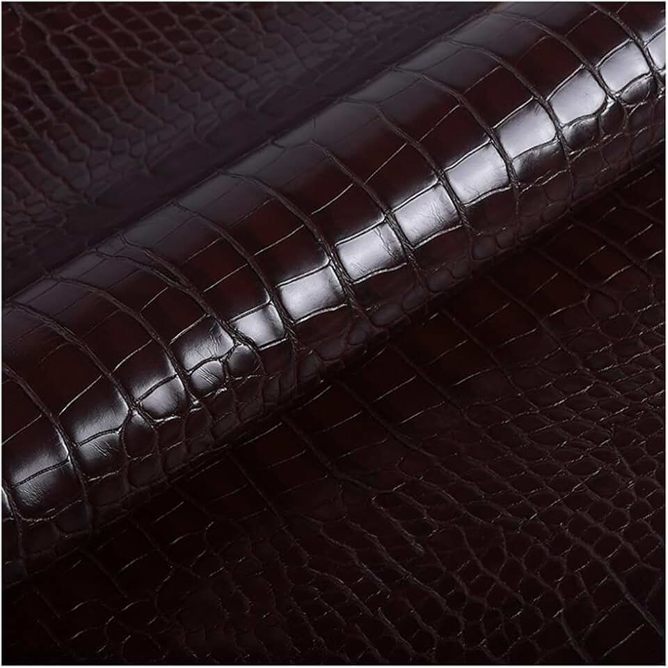 Faux Leather Fabric 54 Inch Wide Faux Leather Fabric 138x100cm,Leatherette Soft Feel Material,Upholstery Textured Material,Sold by The Metre (Color : Curry, Size : 1.38X9m)