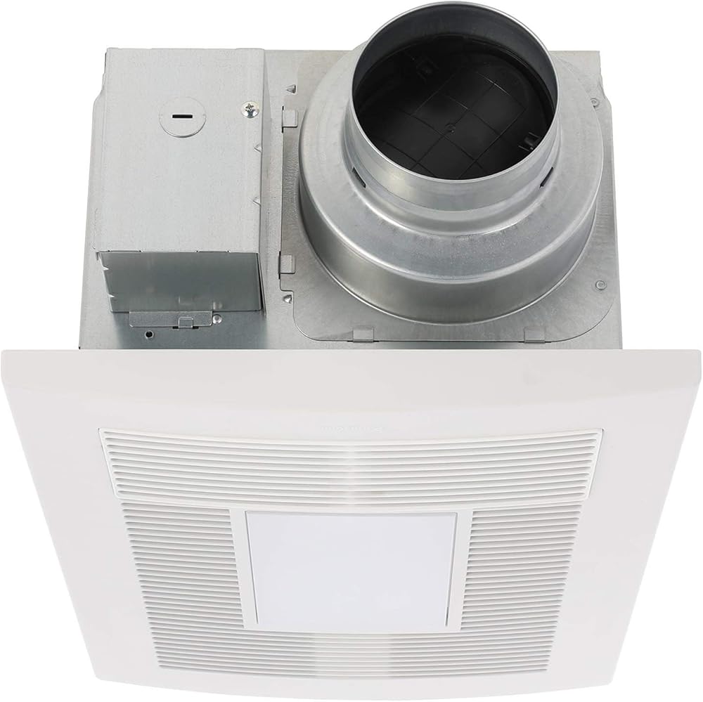 Panasonic FV-0511VHL1 WhisperWarm DC Bathroom Fan with Light and Heater - Simplified Ventilation and Heat - 50-80-110 CFM