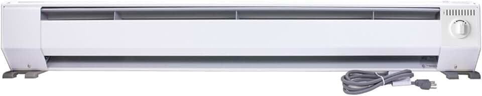 KING KPH1210 3-Foot Portable Baseboard Heater, 1000W / 120V, White
