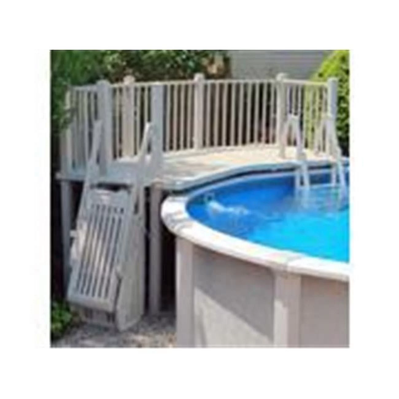 Vinyl Works  5 x 13.5 ft. Above Ground Swimming Pool Resin Fan Deck Kit