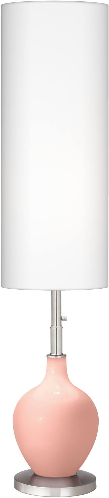 Color + Plus Rustique Warm Coral OVO Floor Lamp