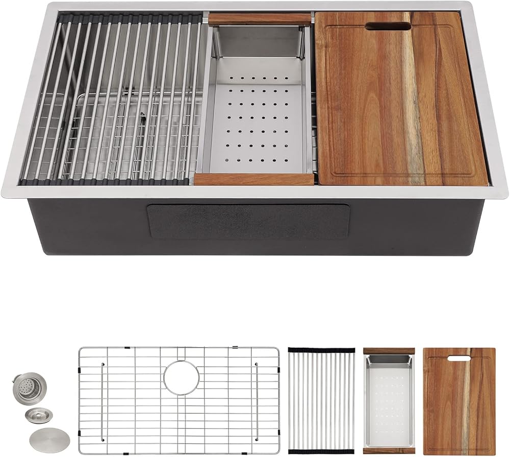 30 Undermount Kitchen Sink - Fulorni 30