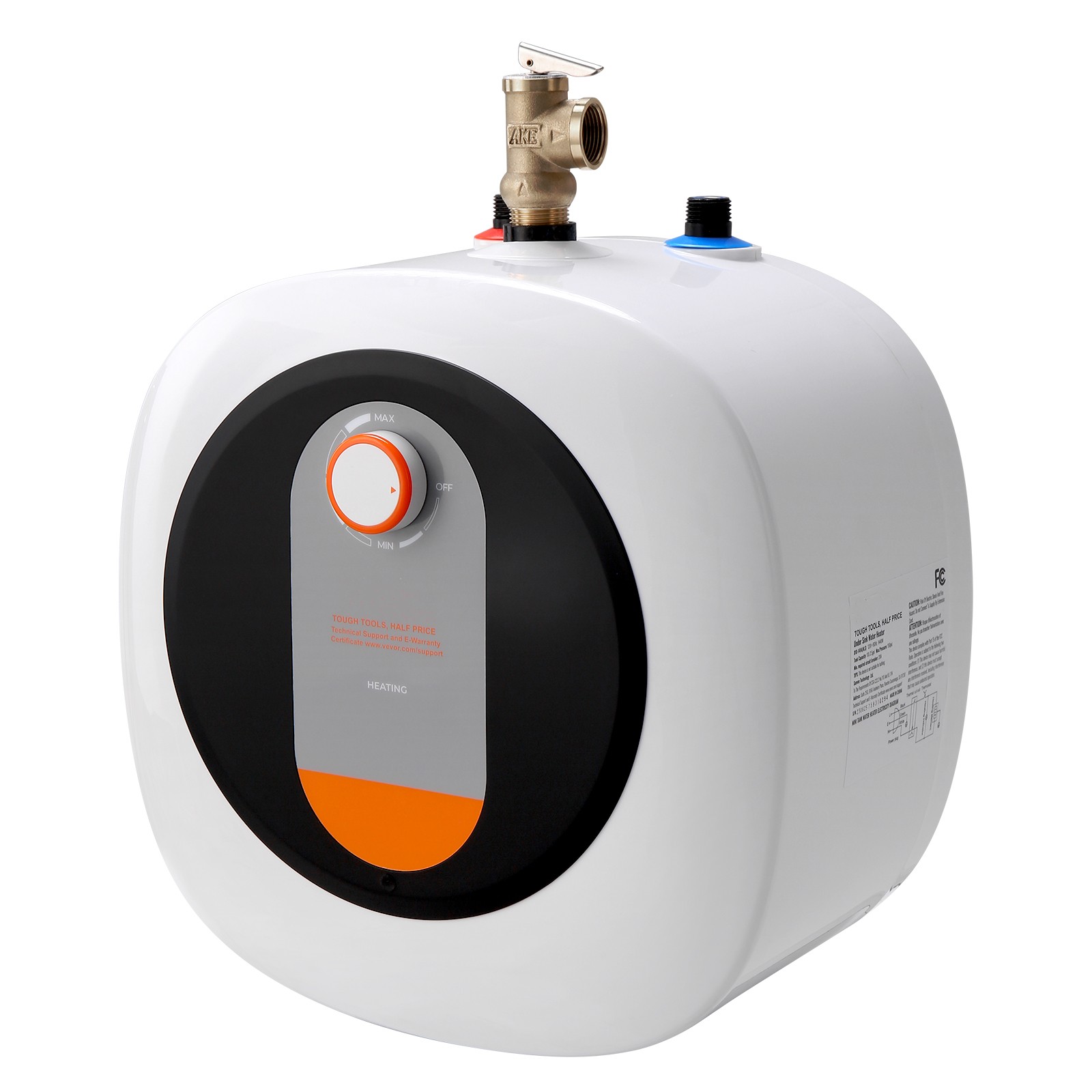 BENTISM 8 Gallon Electric Mini Tank Water Heater 120V 1400W Hot Water Heater Under Sink for Kitchen Bathroom RV, Tankless Hot Water Heater