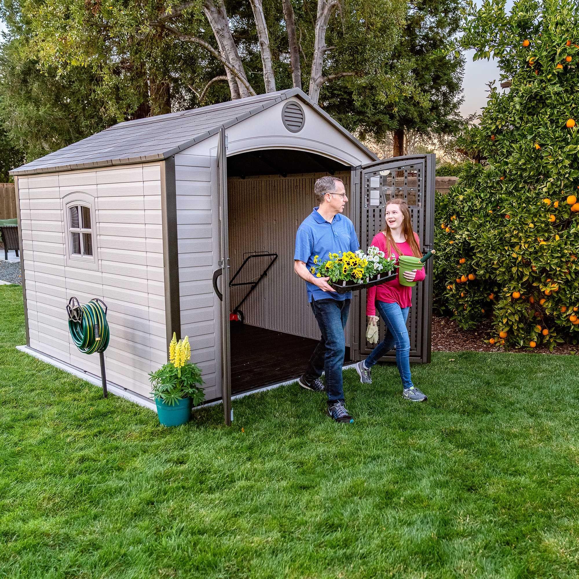 Lifetime 8 Ft. X 10 Ft. Outdoor Storage Shed - 60117