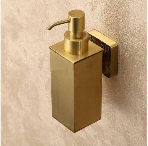 GOWE New Wall Mount Bathroom Solid Brass Soap Dispenser Square Shape Liquid Soap Box