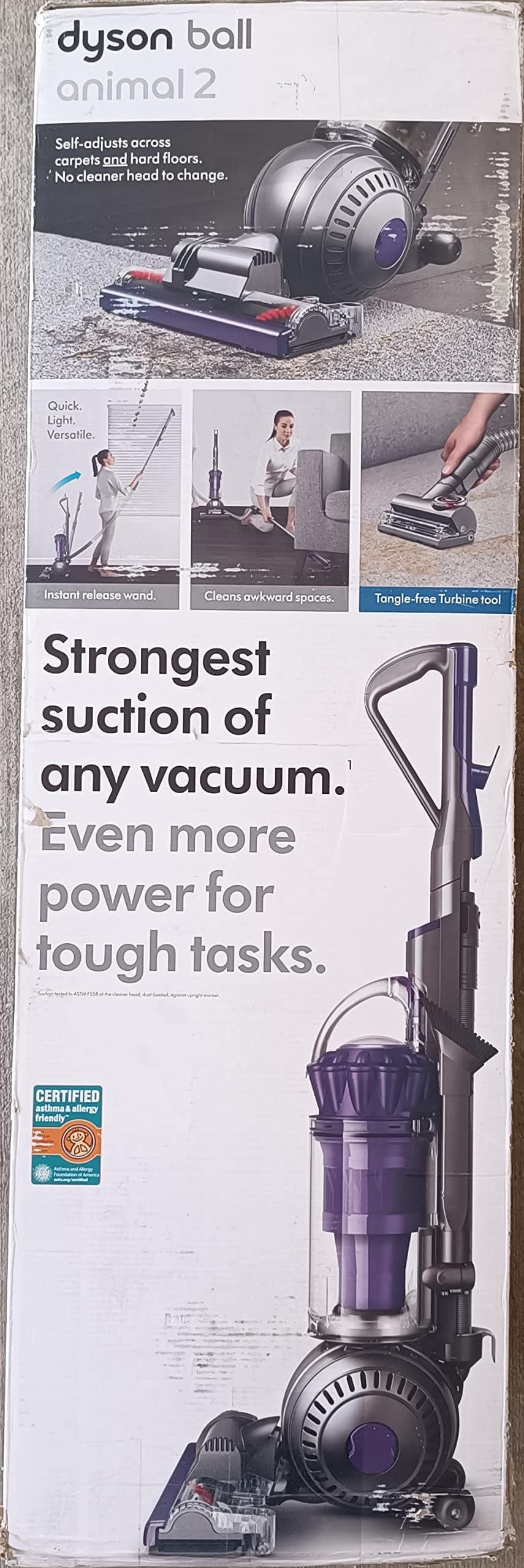 Dyson Upright Vacuum Cleaner, Ball Animal 2, Iron/Purple