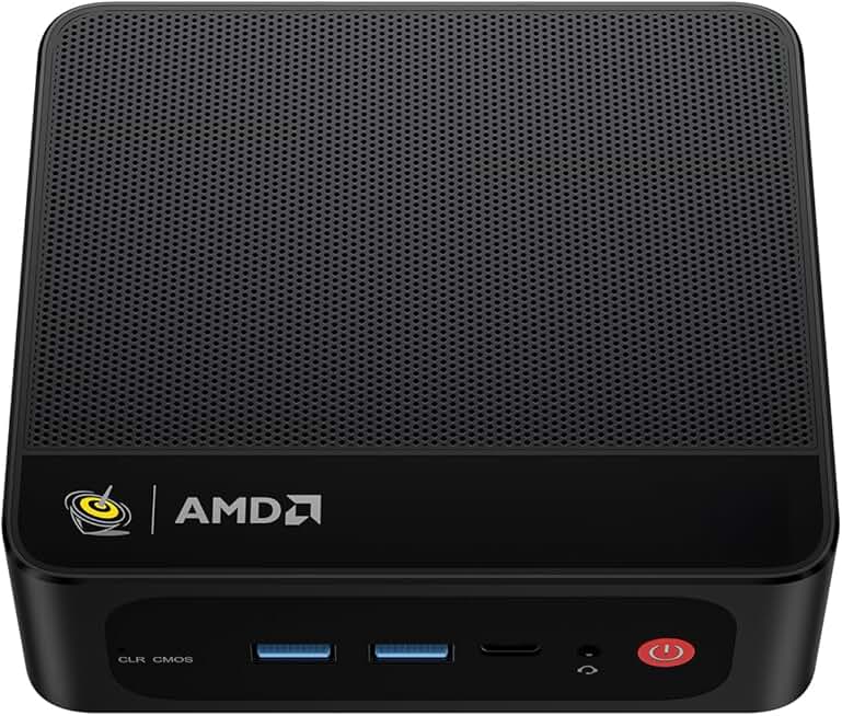 Beelink SER5 PRO Mini PC 8Core AMD Ryzen 7 5800H 16GB DDR4 500GB NVMe M.2 SSDTriple Display 4K@60Hz Output, DP, HDMI,Type-c,Wi-Fi 6,RJ45,W-11 Gaming Office Mini Computer