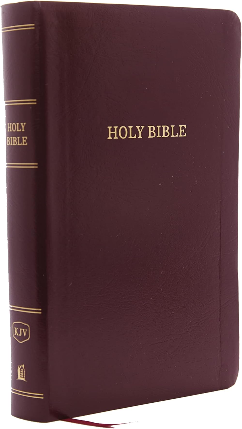 KJV Holy Bible: Personal Size Giant Print with 43,000 Cross References, Burgundy Leather-Look, Red Letter, Comfort Print: King James Version