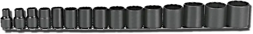 Proto 577-54302 SET SKT 1/2 DR 15 PC BLA