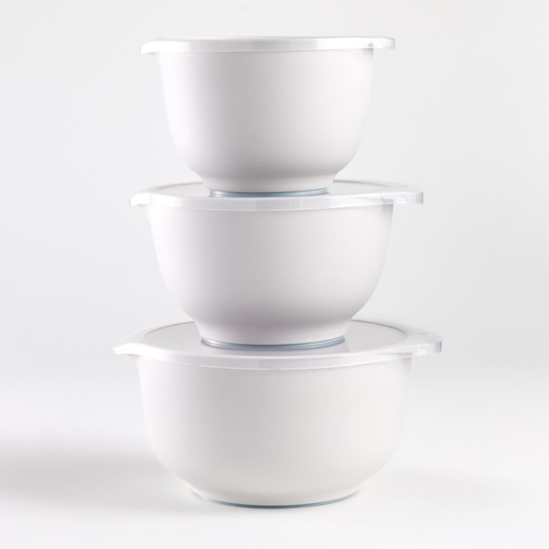 Rosti White Pebble Margrethe Bowls, Set of 3