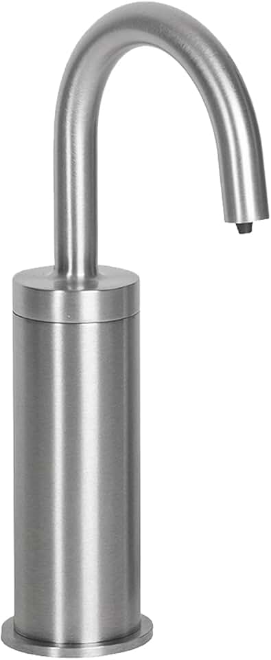 Atlanta Commercial Automatic Touchless Soap Dispenser - FS10086 Contemporary Style Deck Mount Solid Brass Soap Dispenser - Brushed Chrome Finish