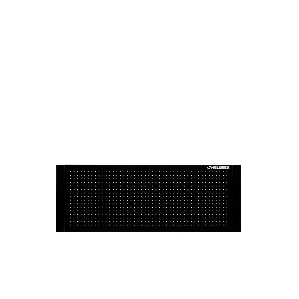 Husky HOAA52B11 52 in. W to 72 in. W Gloss Black Adjustable Pegboard
