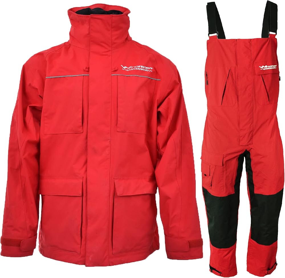 WindRider Pro Foul Weather Gear - Rain Suit - Breathable and Waterproof