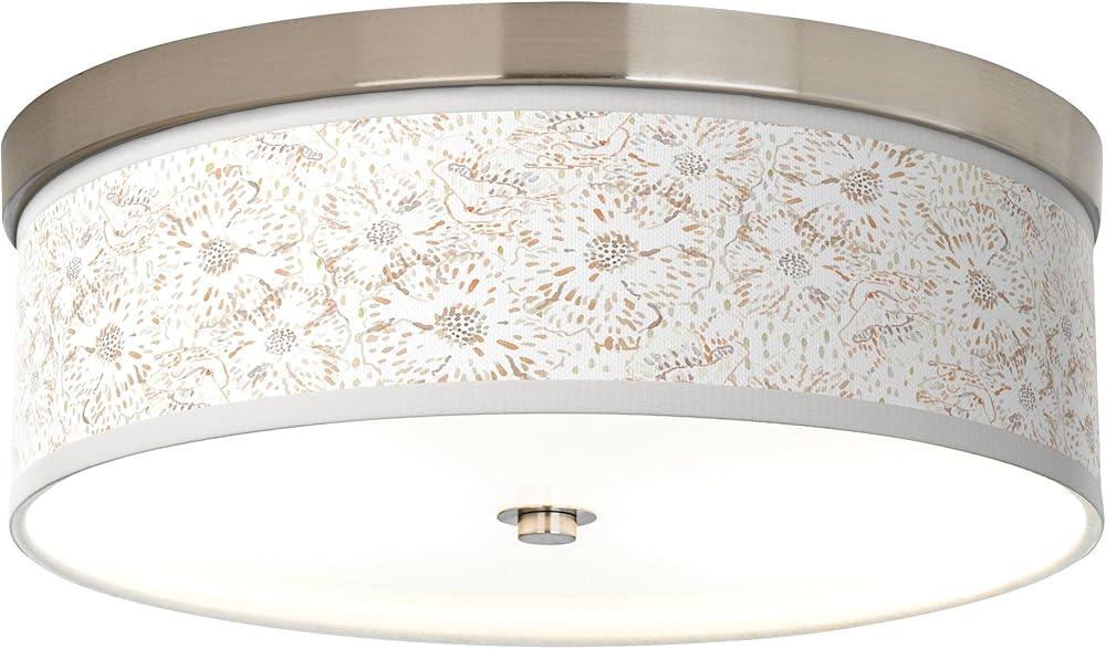 Windflowers Giclee Energy Efficient Ceiling Light with Print Shade