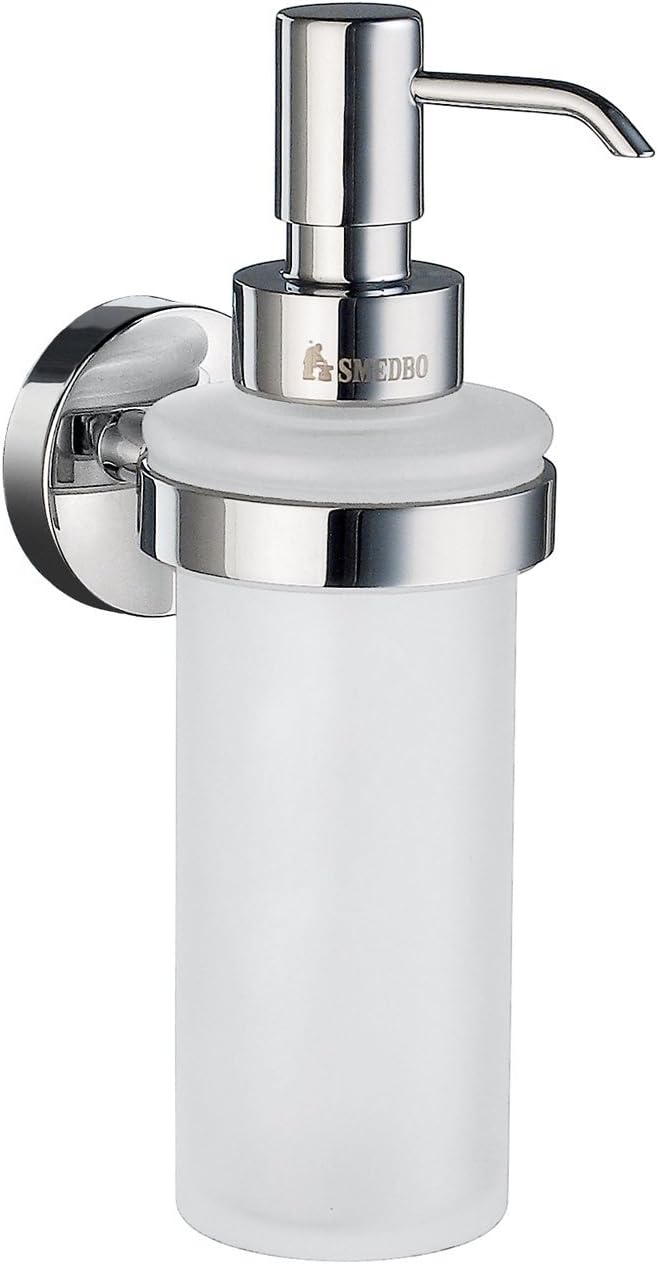 SME, Polished Chrome HK369 Soap Dispenser Wallmount, 6.2 x 9.5 x 23.5 cm