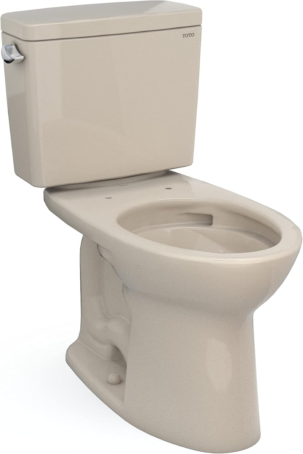 TOTO Drake Two-Piece Elongated 1.28 GPF Universal Height TORNADO FLUSH Toilet with CEFIONTECT, Bone - CST776CEFG#03