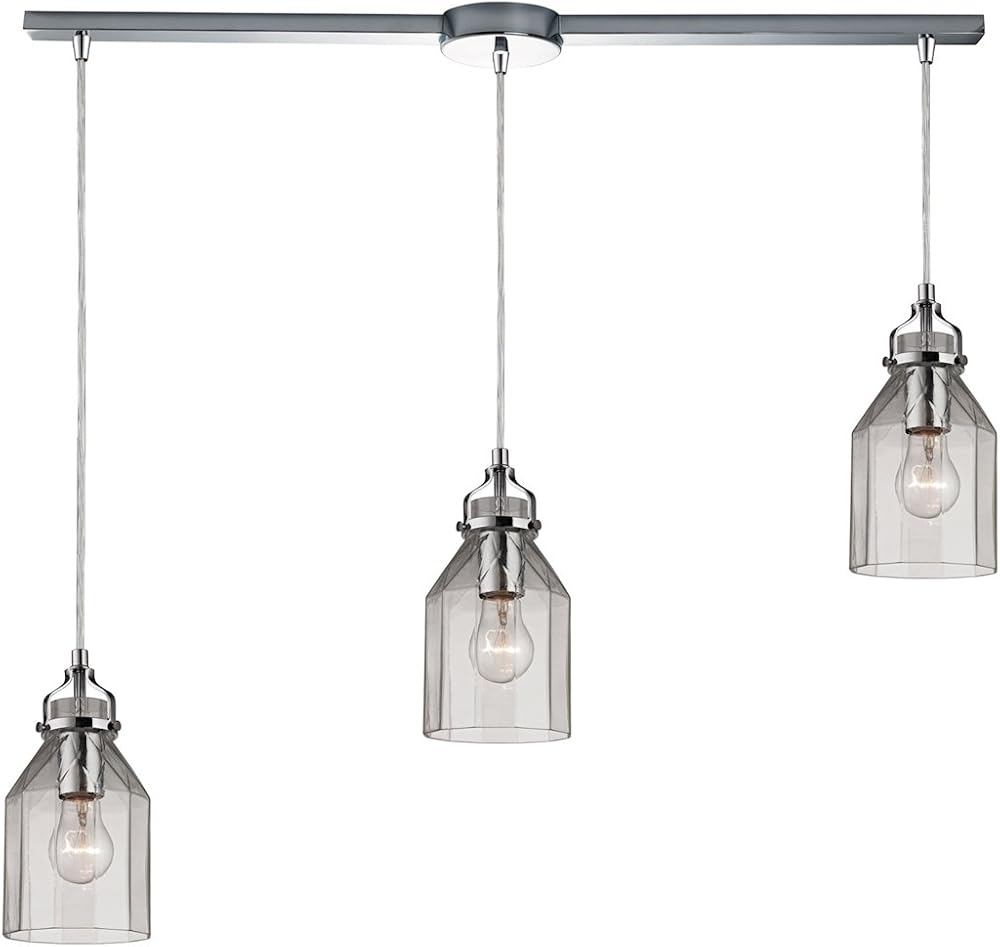 46019/3L Danica Collection 3 Light Chandelier, Polished Chrome