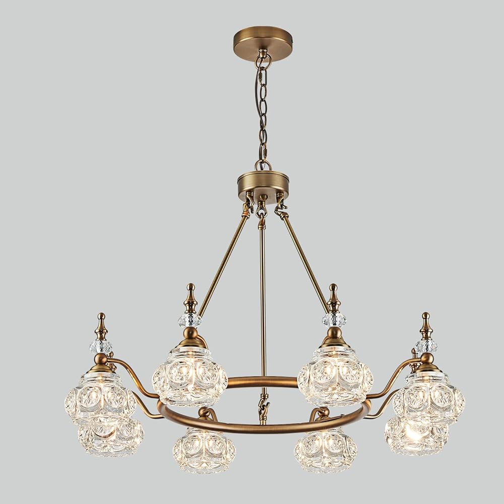 Modern Chandeliers 8-Light Kitchen Island Pendant Lighting Fixtures Chandelier for Kitchen Island Restaurant Dinning Room Living Room