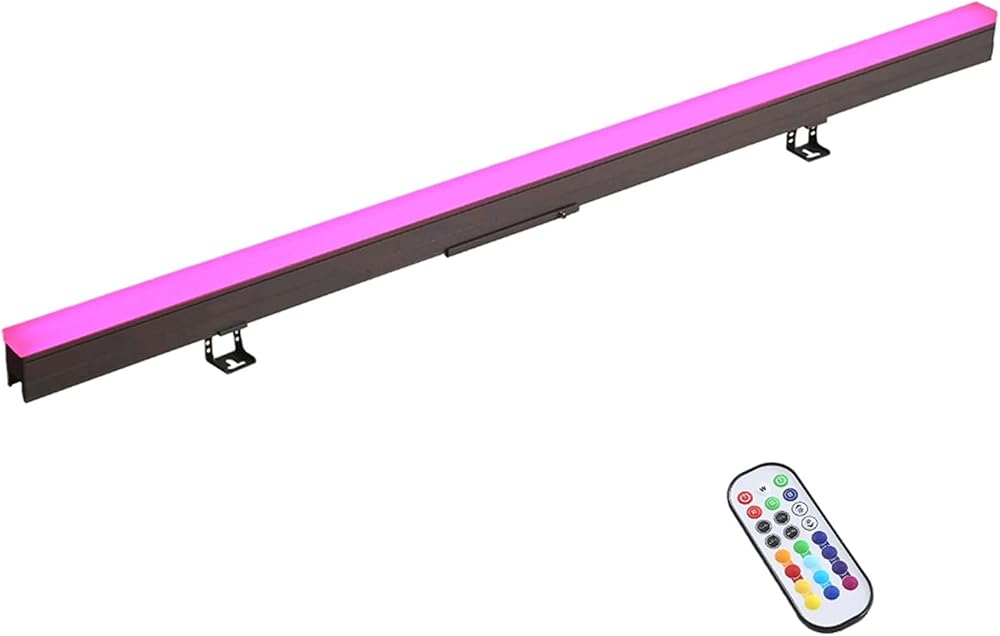 Wall Washer Light RGBW Color Changing Outdoor Bar Lights Waterproof Plug in 39 Inch Stage Light Bar RGB Wall Wash Lighting for Commercial Advertising Boards Lighting