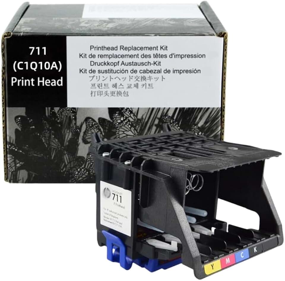 711(C1Q10A) Printhead(with Chip) Compatible with HP 711(C1Q10A) Printhead(New) for DesignJet Printers - Compatible with T120/T125/T130/T520/T525/T530 | Genuine HP 711 Printhead Replacement