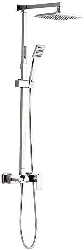 Bathtub Shower Systems Bath Full Copper Shower Square Shower Set Fixed Support Square Showermodern Simple Luxury Quality Guarantee Home Decoration Bathroom Fixtures