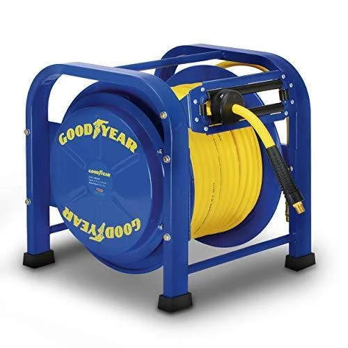 GOODYEAR Spring Driven Steel Retractable Hose Reel (3/8 in. x 100 ft.)