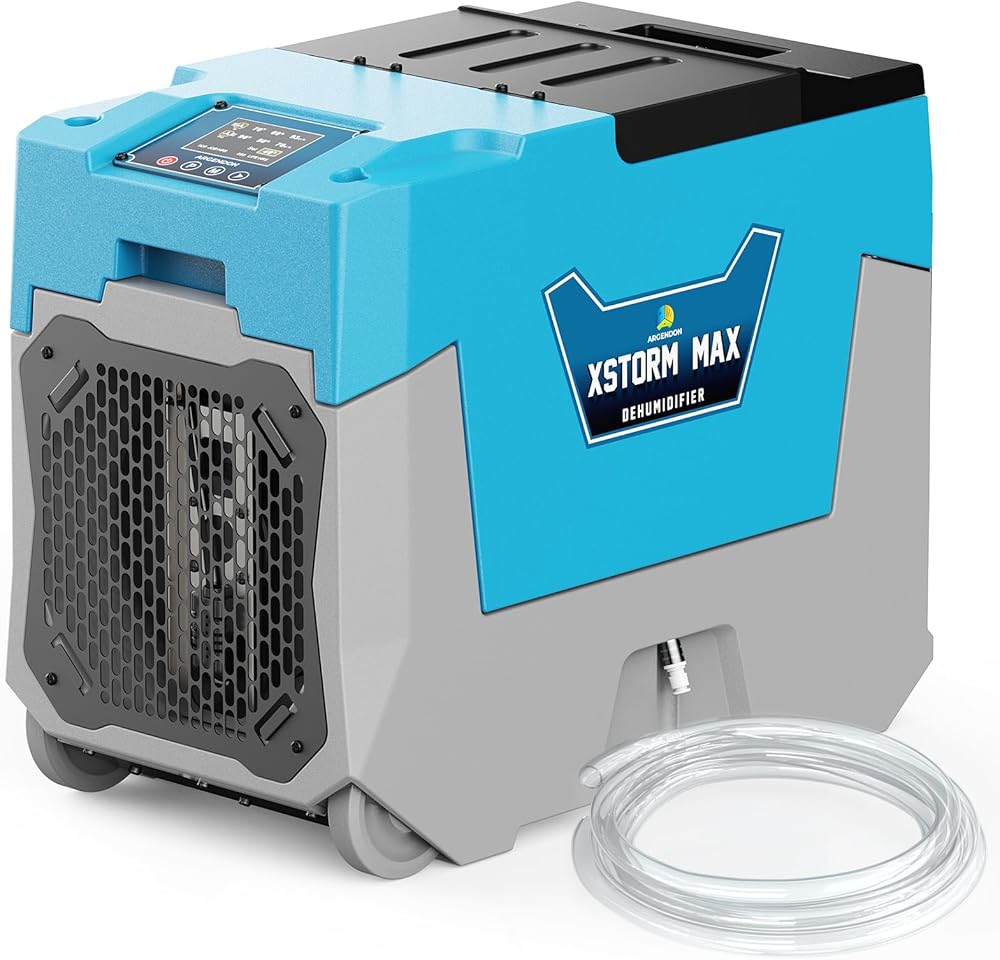 Commercial Dehumidifier,180 Pints Industrial Dehumidifier with Pump & Drain Hose, Ideal for Whole House, Crawl Space, Warehouse, Up to 2,300 sq ft, Water Damage Restoration, 5-Year Warranty