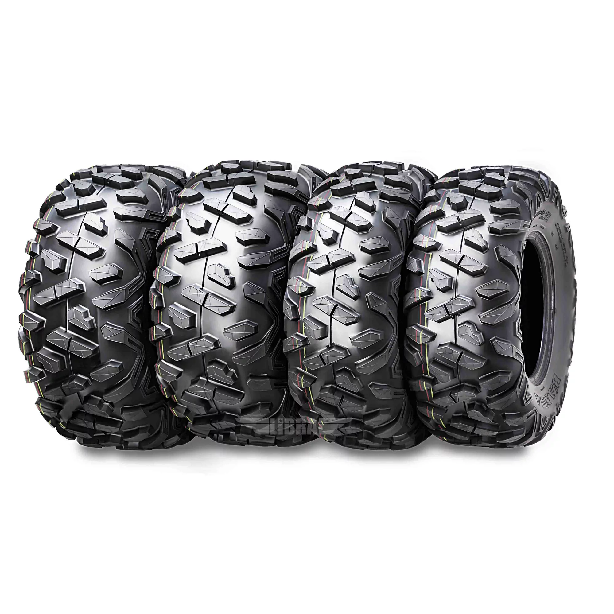 Set of 4 New ATV Tires AT 27x10-12 Front & 27x12-12 Rear /6PR P350 - 10172/10175