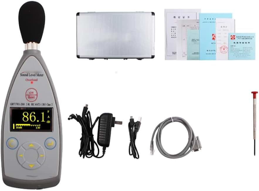 Statistical Sound Level Meter Noise Level Meter Sound Decibel Meter With IEC61672-2002 Class 2 Range 30 dB(A) To 130dB(A) Integrating Function Statistical Analysis Function Data Logging Function