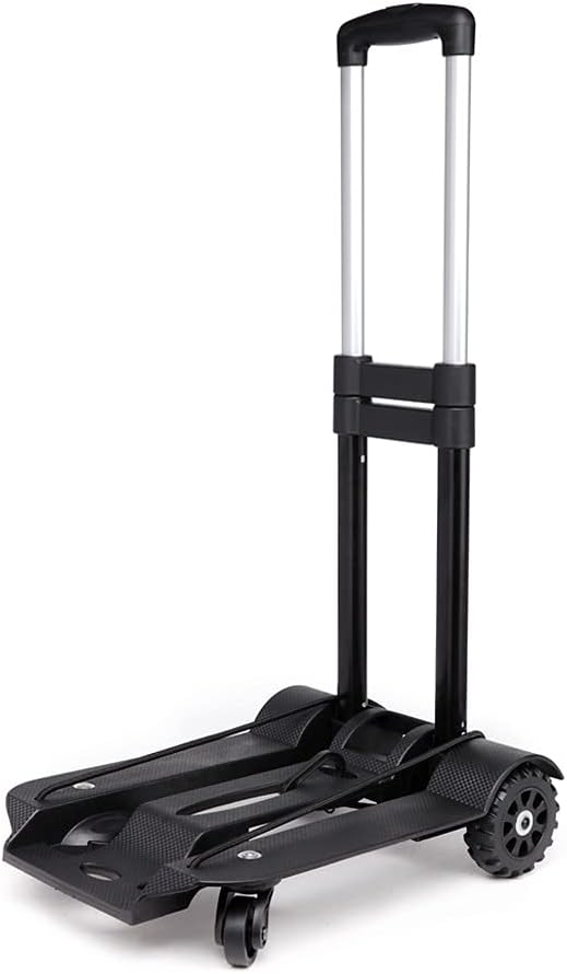 40kg Heavy Duty Foldable Hand Sack Wheel Trolley Folding Truck Barrow Cart Travel Luggage Shopping Cart Portable Home Use Car