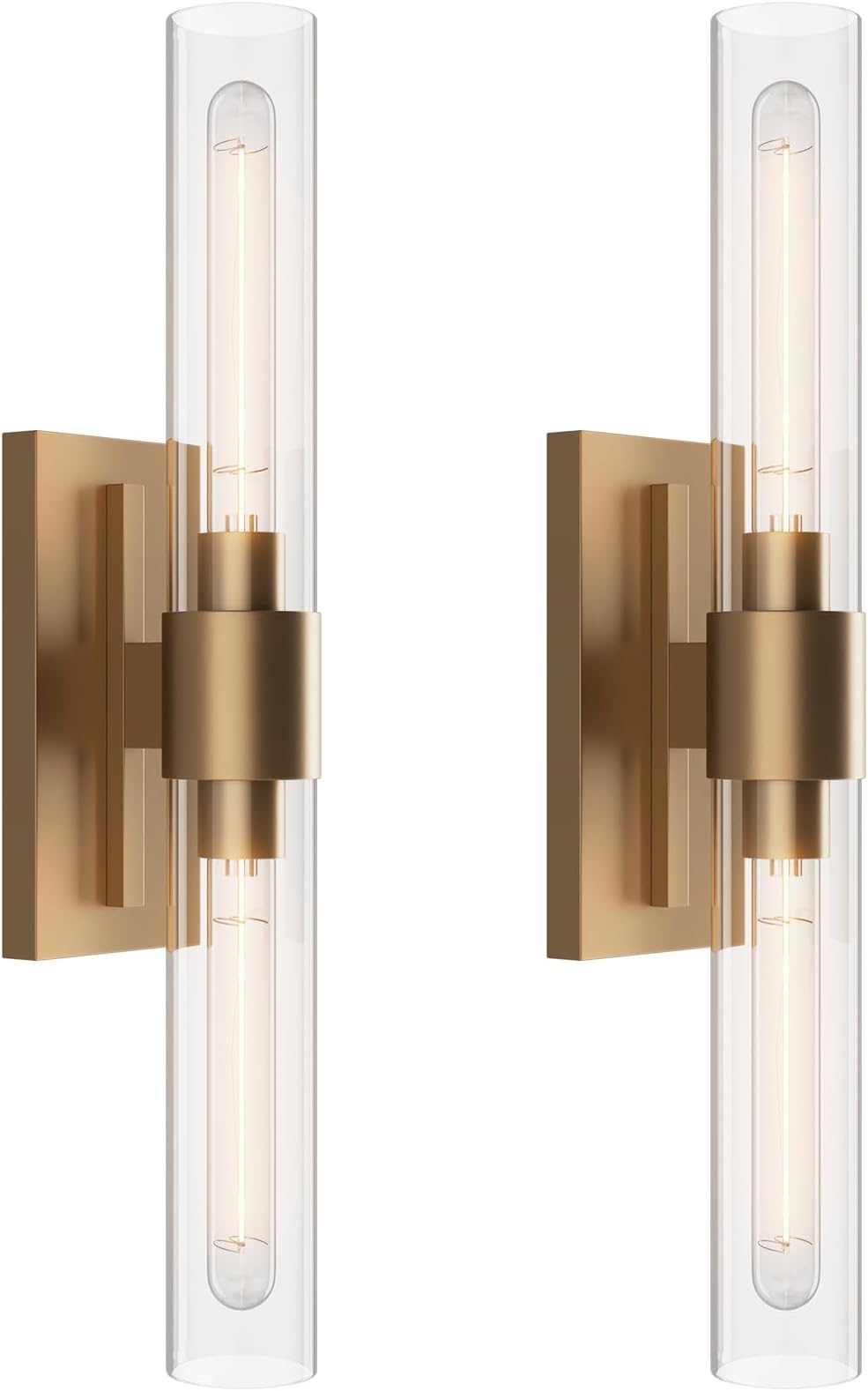 YUYI Brass Wall Sconces Set of Two, 22.8