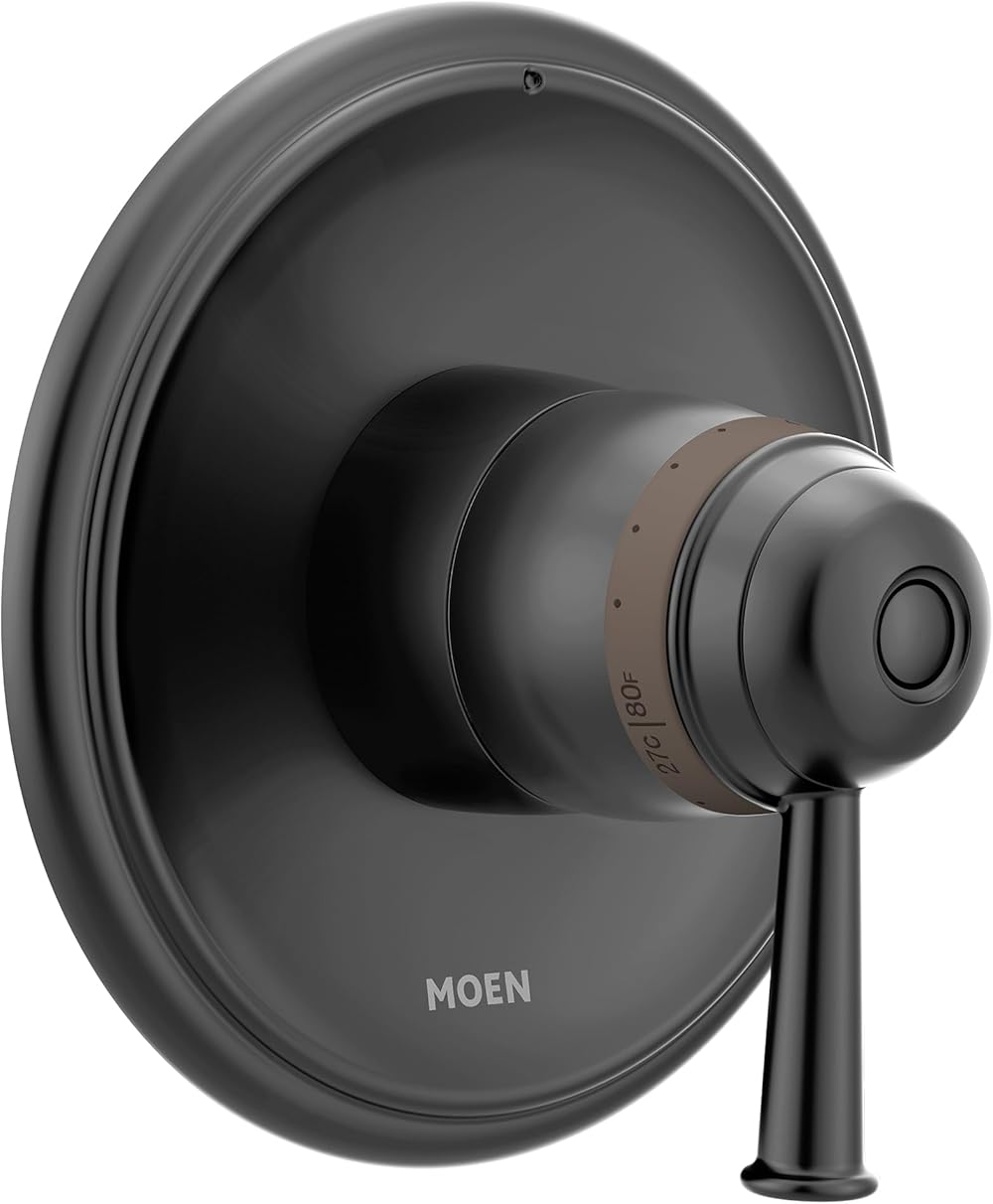Moen T4411BL Belfield ExactTemp Thermostatic Trim Kit, Valve Required, Matte Black