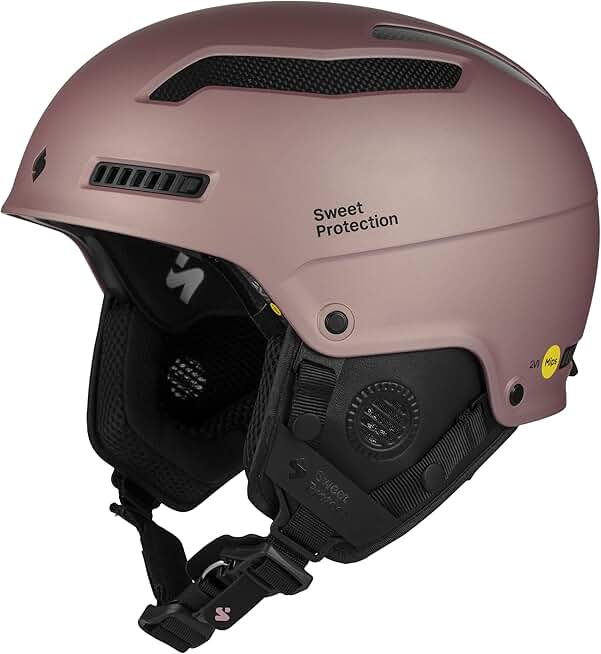 Sweet Protection Trooper 2Vi MIPS Snowboarding and Ski Helmet - Advanced Protective Gear for Freeriding with Adjustable Ventilation, Rose Gold Metallic, Large/X-Large