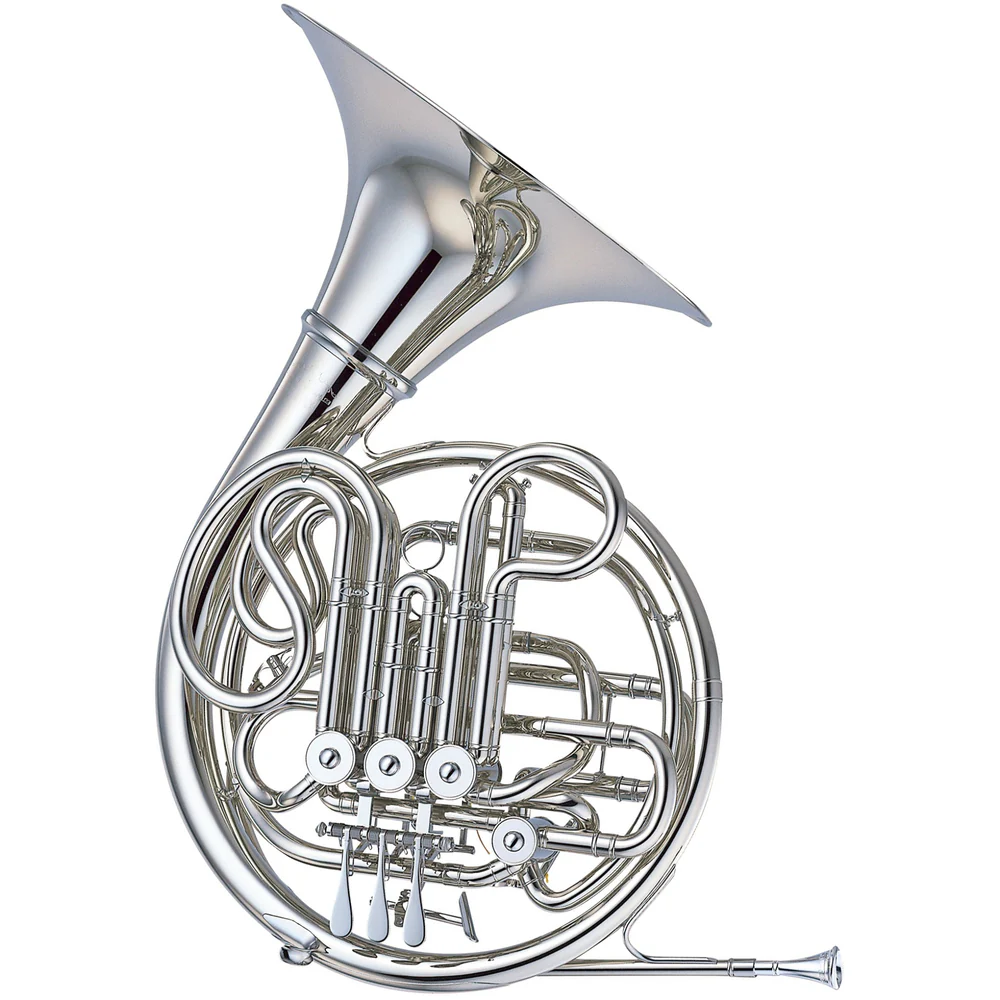 Yamaha Professional Double French Horn in Nickel-Silver with Detachable Bell Yamaha Professional Double French Horn in Nickel-Silver with Detachable Bell