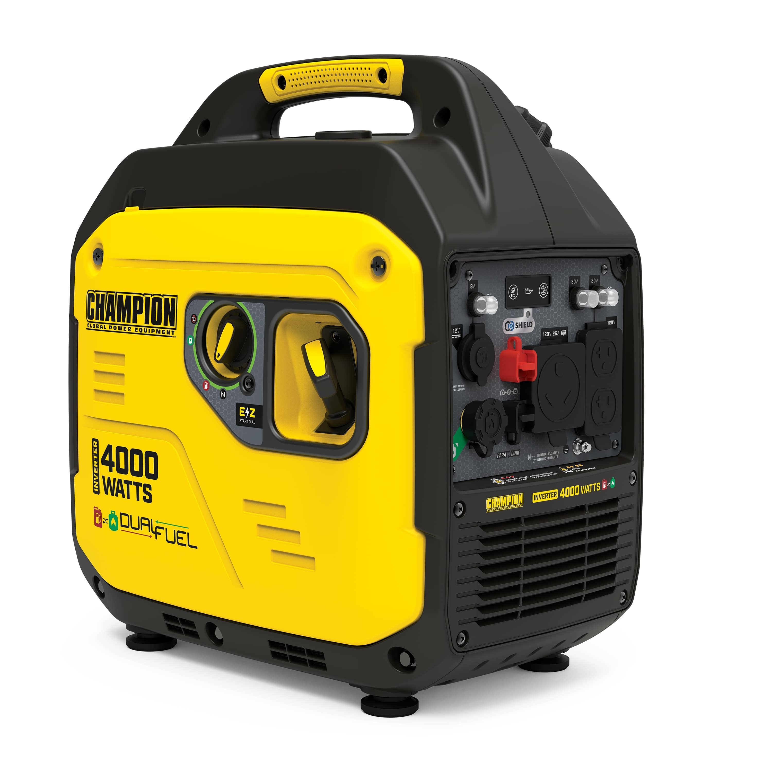 4000-Watt Dual Fuel RV Ready Portable Inverter Generator with Quiet Technology and CO Shield