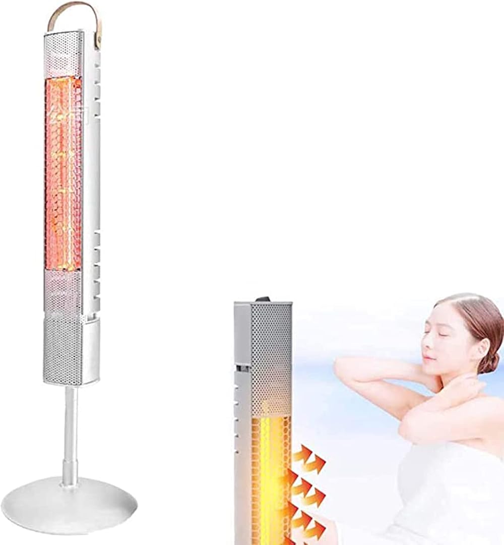 NaoSIn-Ni Infrared Heater Patio Heater Rapid Heating & Power Failure Protection Indoor/Outdoor Electric Heater for Room Garage Backyard Office,Standing