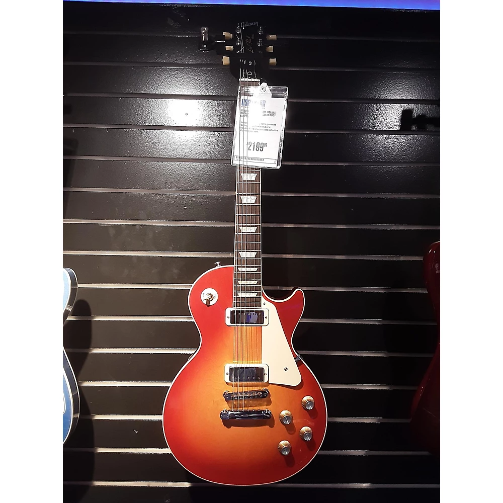 Used Gibson Les Paul Deluxe Solid Body Electric Guitar