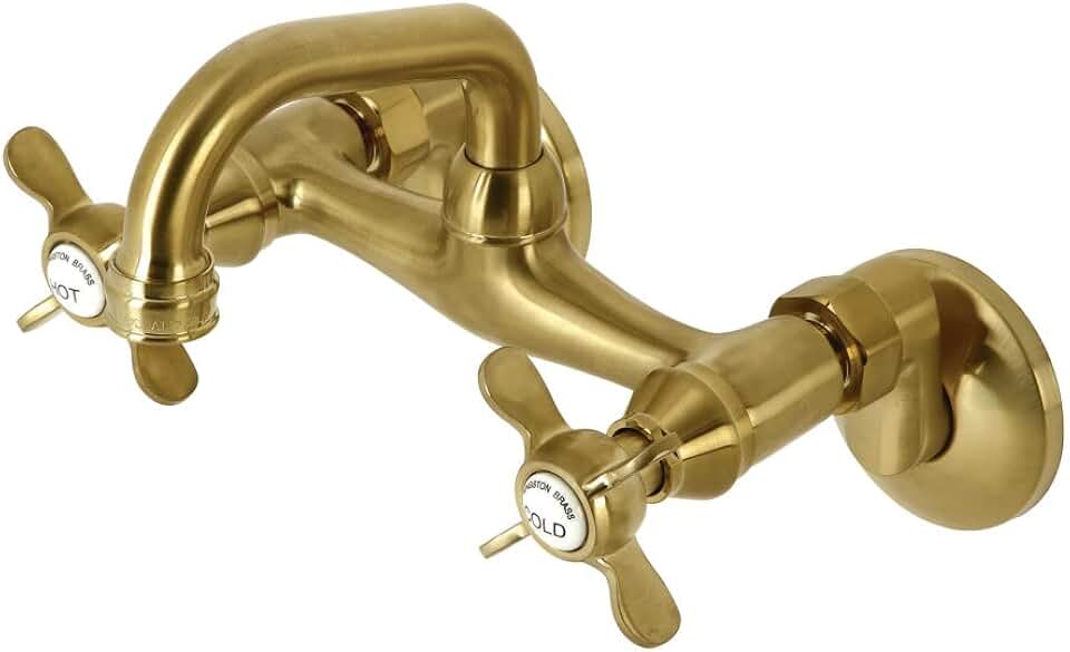 Kingston Brass KS112SB Kingston Bar Faucet, Brushed Brass