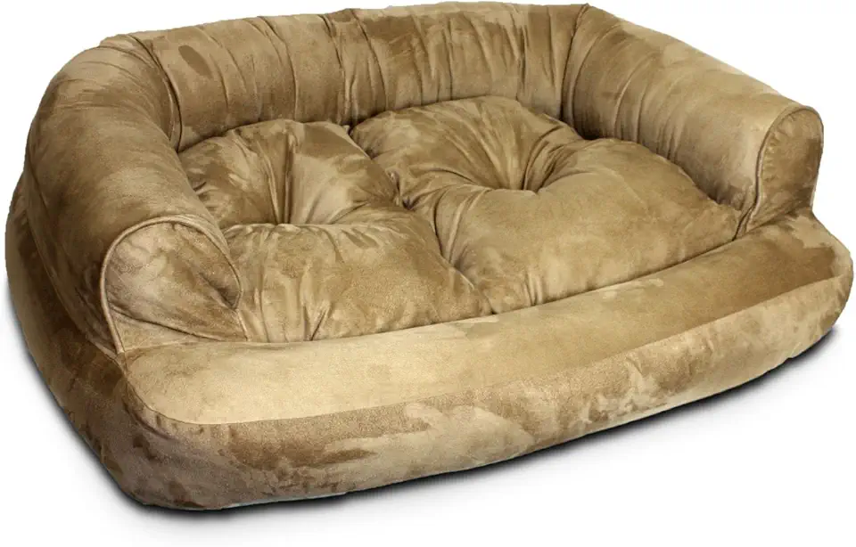 Snoozer Overstuffed Luxury Pet Sofa, X-Large, Camel