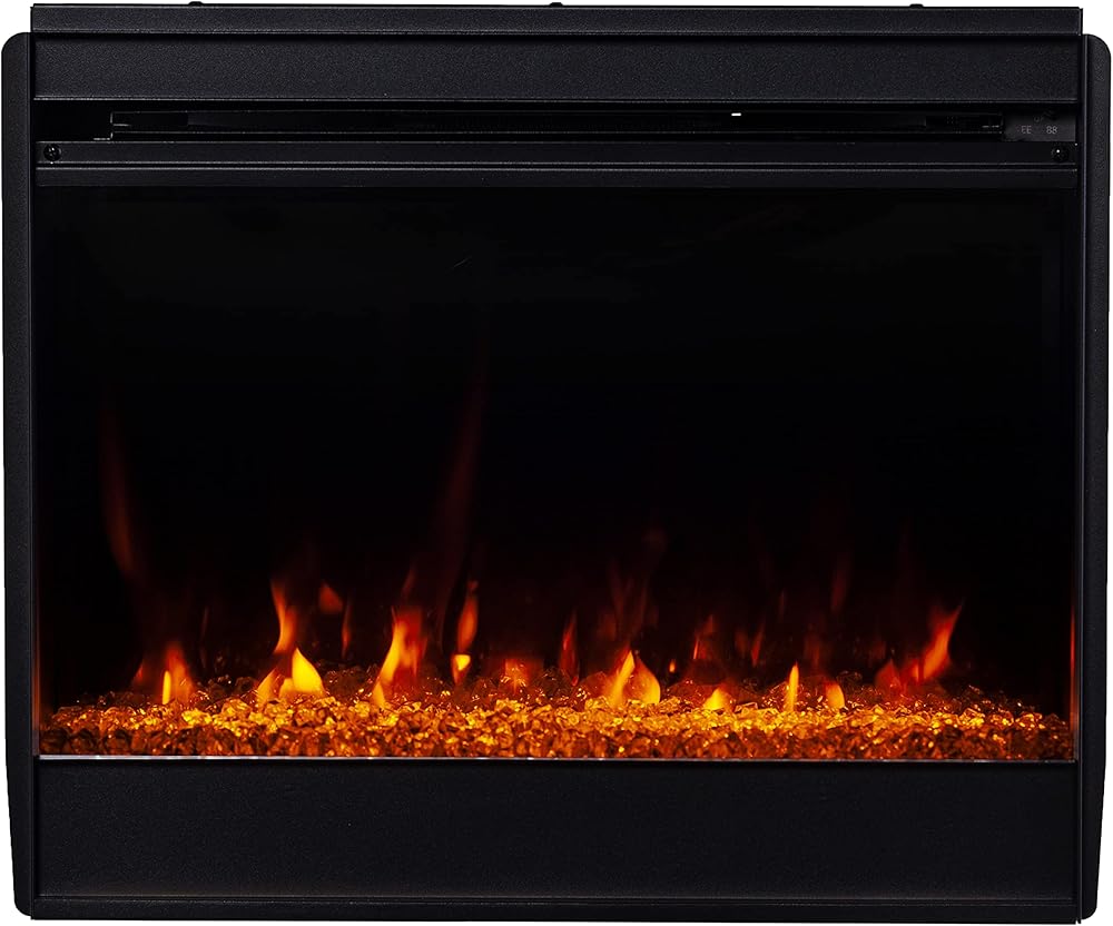 SEI Furniture 23” Color Changing Electirc Firebox w/Remote Control, Black