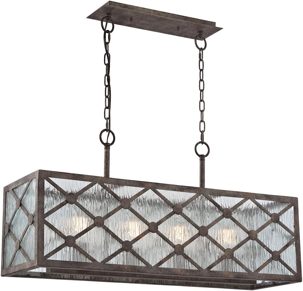 32124/4 Chandelier, One Size, Rust
