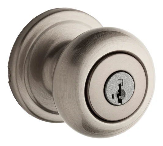 WEISER LOCKWeiser Troy Satin Nickel Entry Lockset 1-3/4 in.