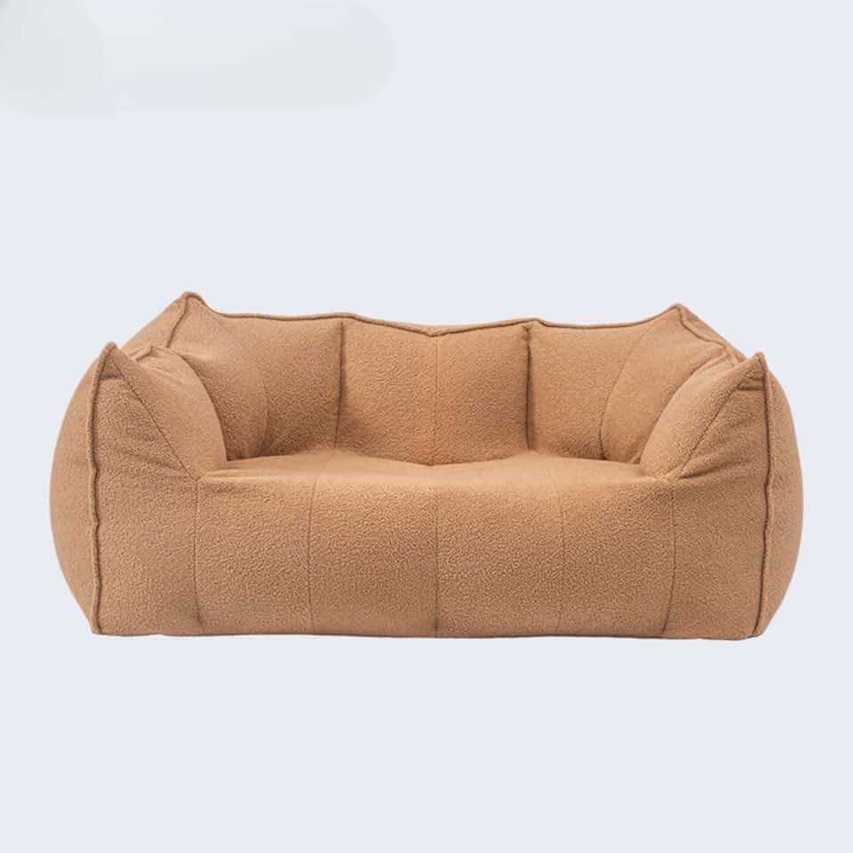Ultimate Comfort Meets Versatility:Creamy Double Seater Sofa,Sleep or Lounge,Removable Covers,Ideal for Bedroom and Trendy Balconies (Coffee,Love seat)