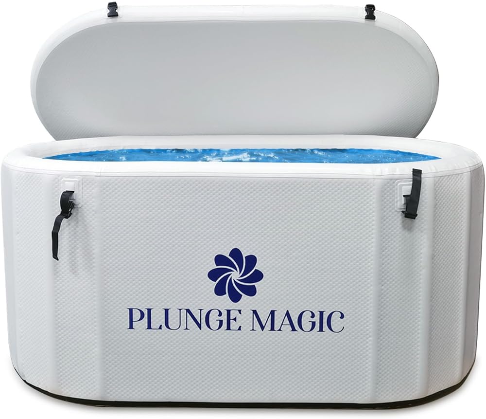 Ultimate Cold Plunge Tub Inflatable Ice Bath Tub With Cover for Athletes Portable & XL Size, Water Chiller Compatible | 59