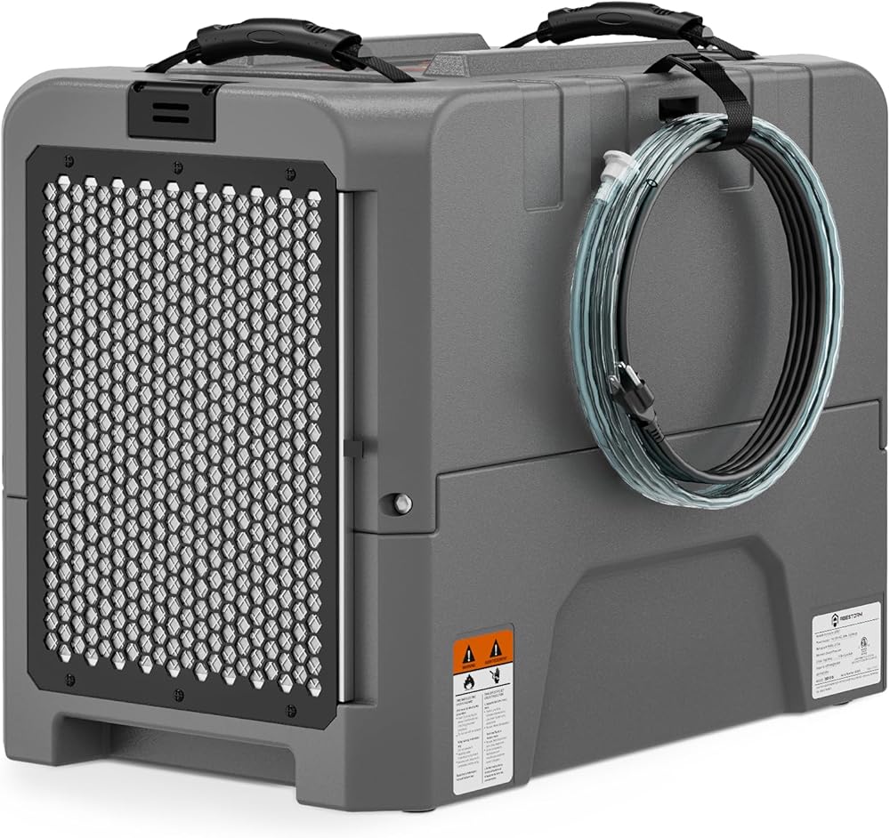 Abestorm 180 Pints Commercial Dehumidifier with Drain Hose and Pump, Dehumidifier for Basement Crawl Space Industrial Dehumidifier for Warehouse, Auto Defrosting, Memory Starting, 5-year warranty