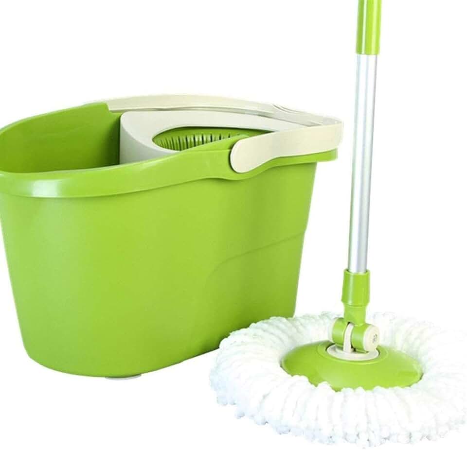 Spin Mop 360° Self Wringing Spinning Mop Washable Microfiber Mop Heads Easy to Use and Store