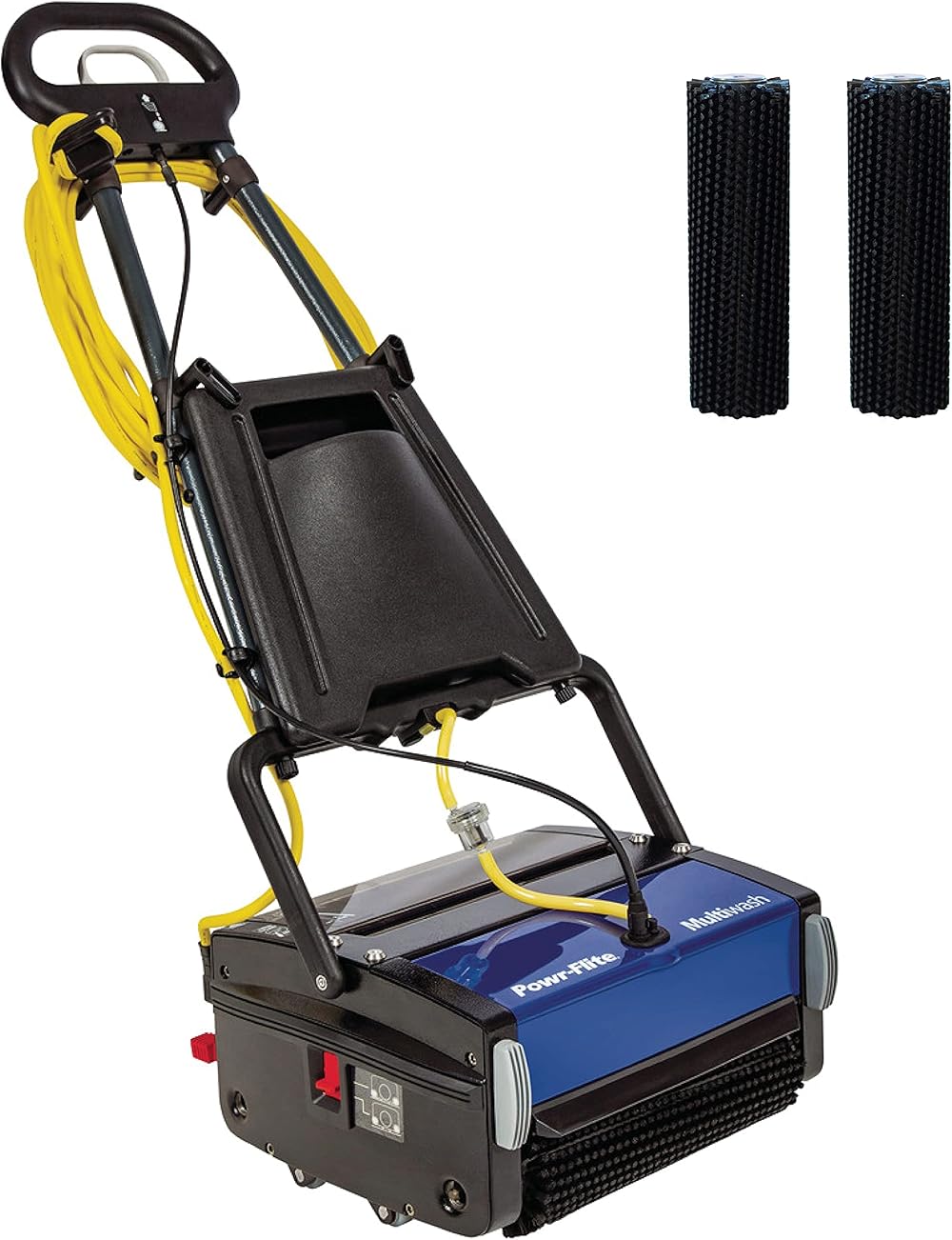 Multiwash 14 inch Commercial Floor Scrubber Machine by Powr-Flite, Power Scrubbers for Cleaning a Variety of Hard and Soft Surface Floors, PFMW14