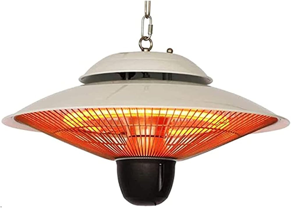 NaoSIn-Ni Electric Patio Heater,Hanging Ceiling Mounted Style Outdoor Heaters 2 Adjustable Power Level Weatherproof for Indoor Garden Verandah
