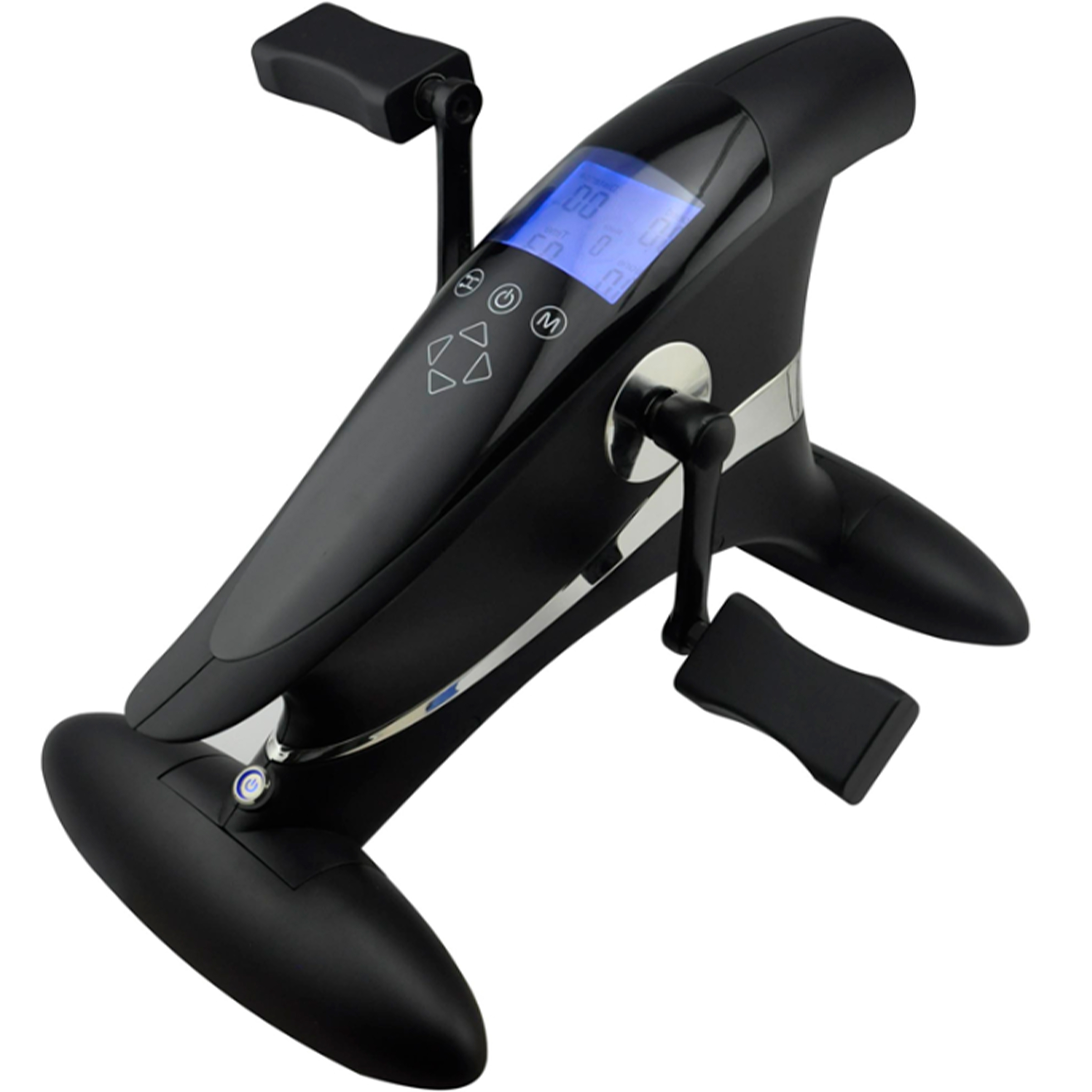 Motor Bike Indoor Bike With Mobile App Black - Under Desk Bike That Does the Work for You - Set Your Own Workout Time, Resistance and Speed or Use One of Five Preprogrammed 15 Minute Training Sessions