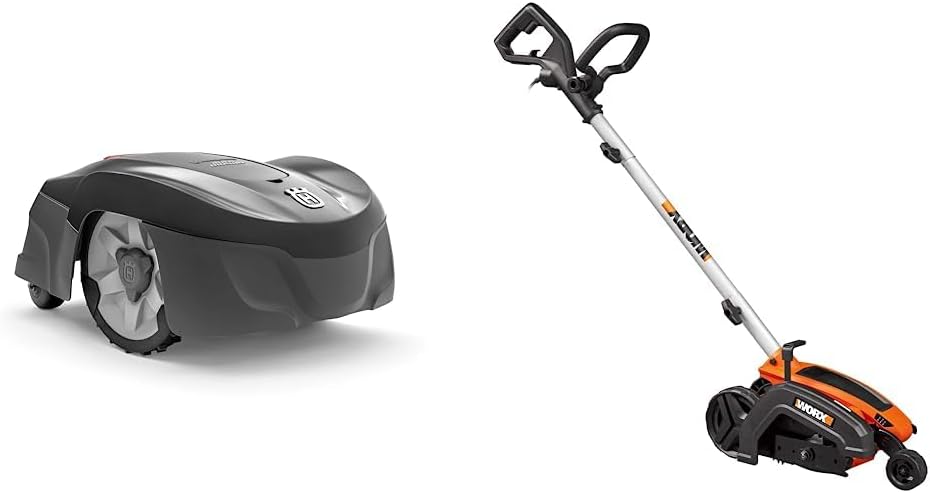 Husqvarna Automower® 115H (1st Generation) Connect Robotic Lawn Mower & Worx WG896 12 Amp 7.5